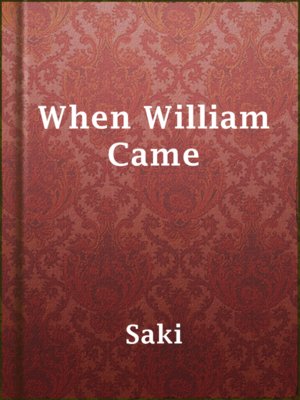 When William Came - ebook